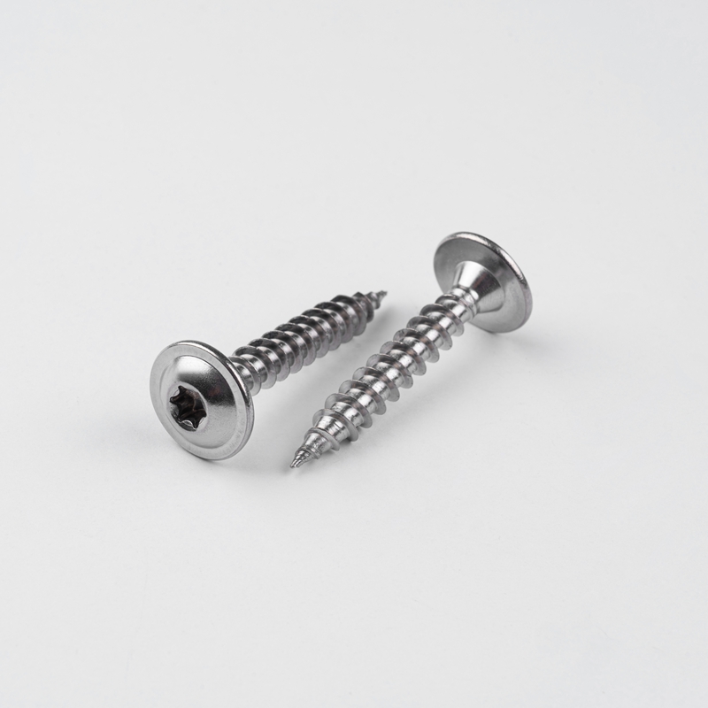 Tornillos de construcción de madera de cabeza de oblea